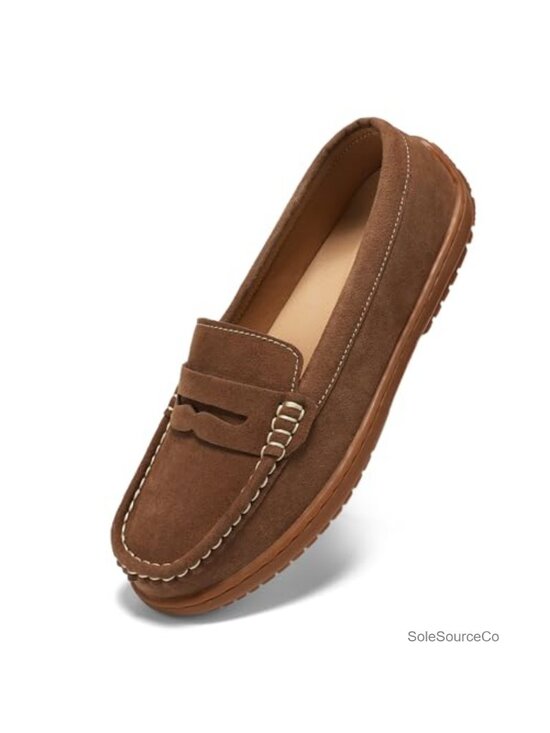 Shoes - Penny Loafers Womens Suede Slip-On Shoes Lightweight Breathable